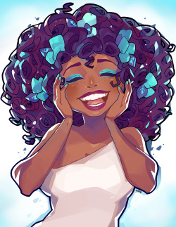 flower ‘fros are magical!prints   stickers