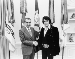 President Nixon and Elvis Presley meet at The White House, December
