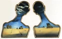 artist-dali:  A Couple with Their Heads Full of Clouds, 1936,