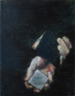 andraskiraly:  Disciple, 45x35 cm, 2016, oil on canvasKirály