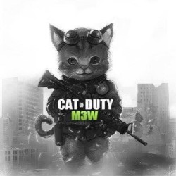 sickbian:  MMEEEOOWW OF DUTY 💚  #COD #CODMW3 #ACTIVISION #PS3