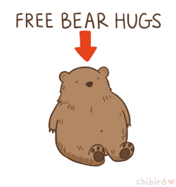 chibird:  Everyone should come have a free bear hug, because