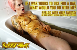 themessychickscat:  Come on then, if i was yours for the day,