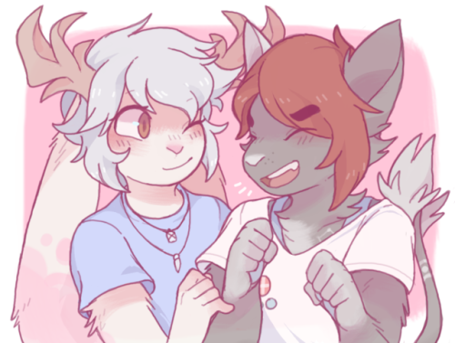 fleurfurr: In love with this commission from Pkritsu Commissioned for Rutherfordtiger and I by Pomfpanda as a surprise  I love you omg. This is so cute ! 
