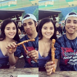 Split screen. #lovebirds #asparagusfestival2018  (at San Joaquin