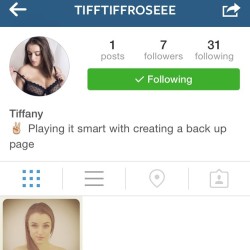 Okay everyone&hellip; Apparently i have a lot of haters so I think its time that i created a back up page. Thank you everyone for the long journey that is not over YET but please follow the back up page @tifftiffroseee to continue âœŒï¸ðŸ˜˜