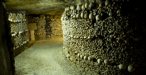 Perfect place for a stroll on All Hallow’s Eve … the Catacombs of Paris