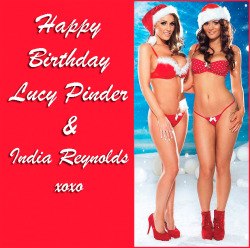 johnny-wild:  Happy Birthday Lucy Pinder and India Reynolds!