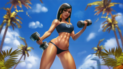 Pharah workout by Evulart 
