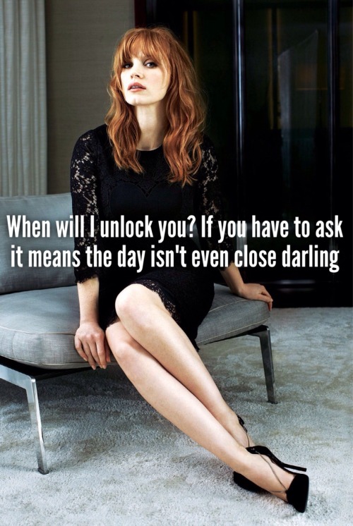 lifeinchastity:Jessica Chastain