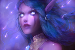 fanelia-art:  Tyrande Murmevent, warcraft fanart