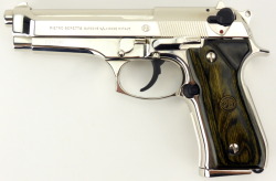 fmj556x45:  BBQ GUN Beretta 92FS 9MM Para caliber pistol. Italian