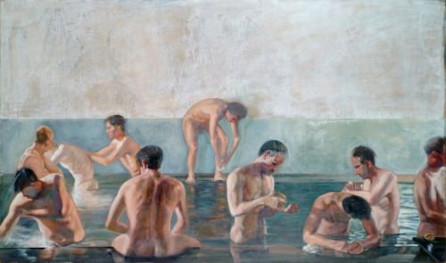 antonio-m:  ‘Bathers’, 1990. by Alekos Levidis (1944-present)