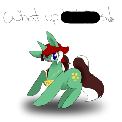 ask-peppermint-pattie:The real mint cash pony is in da house!