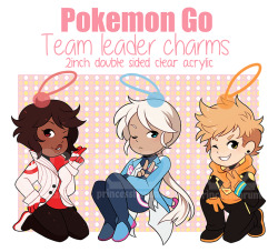 My Pokemon Go team leader charms are finally here !! Thank you