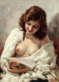 blue-storming:  Luigi Amato, Girl Reading