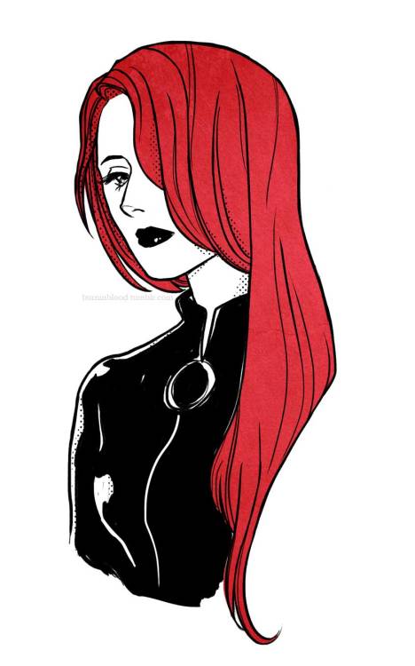 burninblood:  more Natasha and Bucky in current comic style 