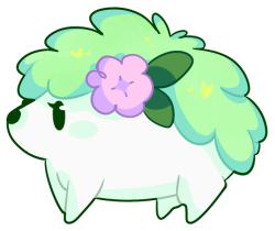 shinystunfisks:  shaymin bby get this cutie as a sticker here!!!