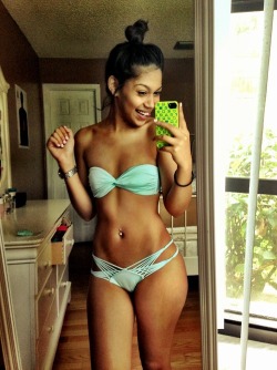 loverealgirls:  Seriously, her hips look great in this bikini.