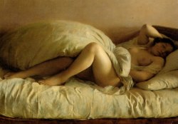 blue-storming: Johann Baptist Reiter, Sleeping Woman, 1849