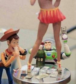 thegingerpowers:  Toy Story….. the post production party