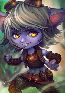 simoneferriero: Tristana I did this one on streaming on Twitch.tv!