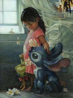 tinkeperi:  Disney Fine Art: “Ohana means family“ by