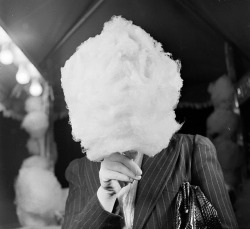 24hoursinthelifeofawoman:  “UNKNOWN WOMAN EATING COTTON CANDY”