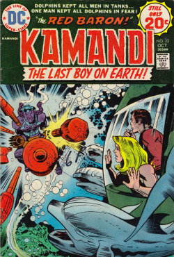 Kamandi No. 22 (DC Comics, 1974). Cover art by Jack Kirby.From