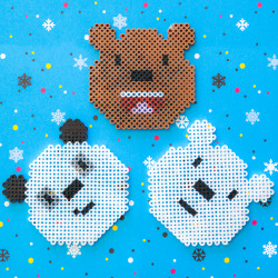 You can make these super cute We Bare Bears coasters! Download