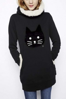 bellalalaqueen:  Cool Cats: I’m in love with this pattern!Sweatshirt