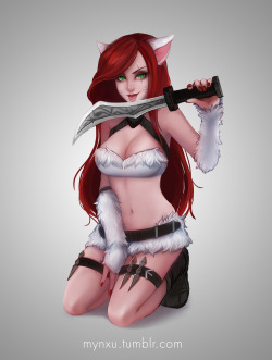mynxu:It’s been a while, but here it is. Kitty Cat Katarina! I