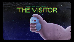 The Visitor - title card designed by Steve Wolfhard painted