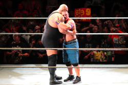 rwfan11:  Big Show and Cena …hugs and kisses (well one thing