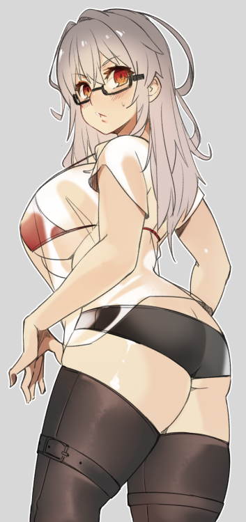 tumbdom:  春雨RさんはTwitterを使っています: 「太もも描きたかっただけだよ