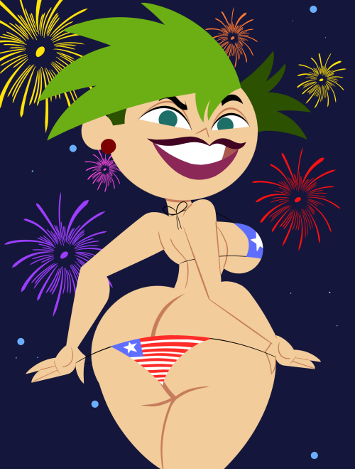 dacommissioner2k15:  ck-blogs-stuff:  Commission: Dat American Flag Bikini! Alt. Versions by CK-Draws-Stuff  HAPPY 4TH OF JULY!!! Here’s a commission for :icondacommissioner: featuring Tuesday X from Nick’s “The X’s” looking fine as hell in