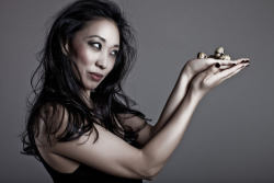 IRON CHEF JUDY JOO (quail eggs and maribou feathers) photographed