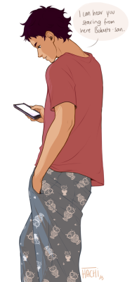 hachidraws:     Smitten Bokuto who Was-Not-Staring-At-The-Butt-He-Swears