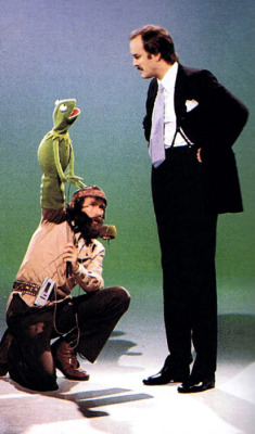 British invasion (Jim Henson, Kermit and John Cleese on The Muppet