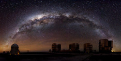 just–space: Milky Way over the Paranal Observatory, Chile