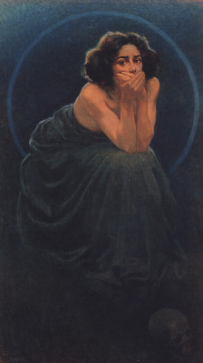 23silence:  Giorgio Kienerk - L’enigma umano, trittico 1900.