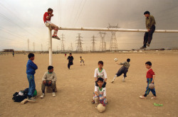 ouilavie:A. Abbas. Iran. Tehran. 1998. Kids play football in