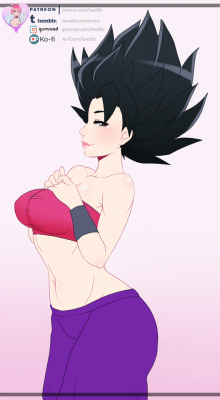   Finished commission of Caulifla from Dragon Ball Super for
