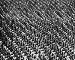 historicaltimes: Wehrmacht soldiers at attention, 1930s via reddit