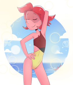 Swimsuit Red Pearl, created and commissioned by @ps4rocks123!Nsfw