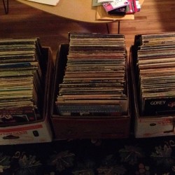 justcoolrecords:  Well here’s what 400 #vinyl #records looks