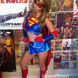 leiadown:  @myfreecams #supergirl #DC #womanofsteel #rt 