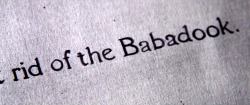 macabreproductions:  The Babadook (2014)Directed by Jennifer