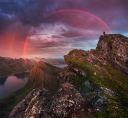 travelingcolors:  Senja sky bridge, Lofoten | Norway (by Daniel