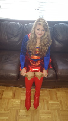 whitneywisconsin:  Super Girl edition #2After a long day of fighting